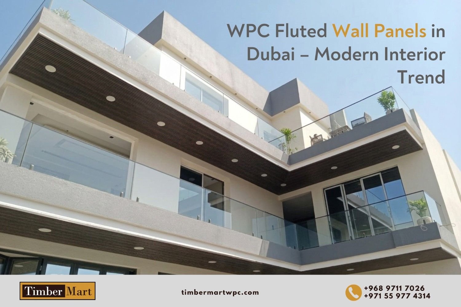 WPC Fluted Wall Panels in dubai
