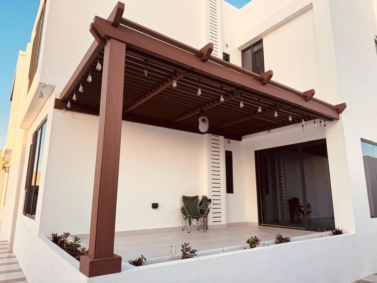 WPC Non Capped Pergola