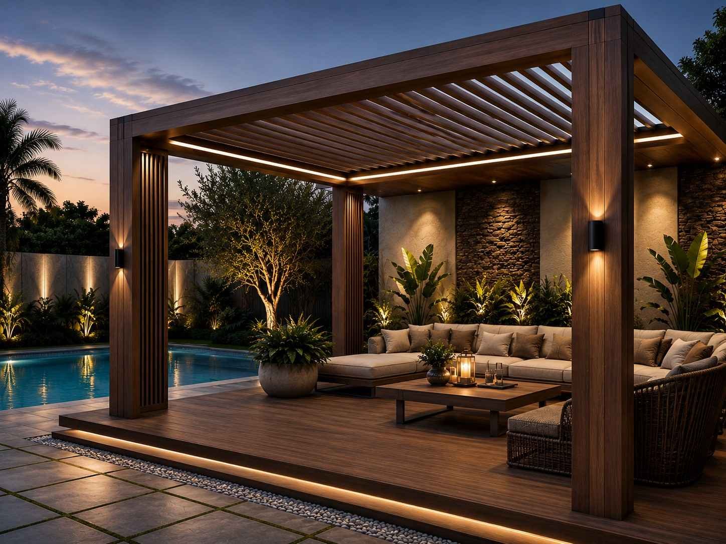 WPC Capped Co-Ex Pergola