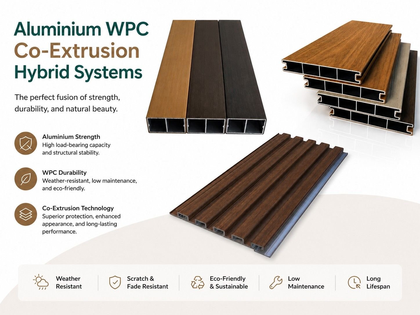 Aluminium WPC Co-Extrusion Hybrid Systems