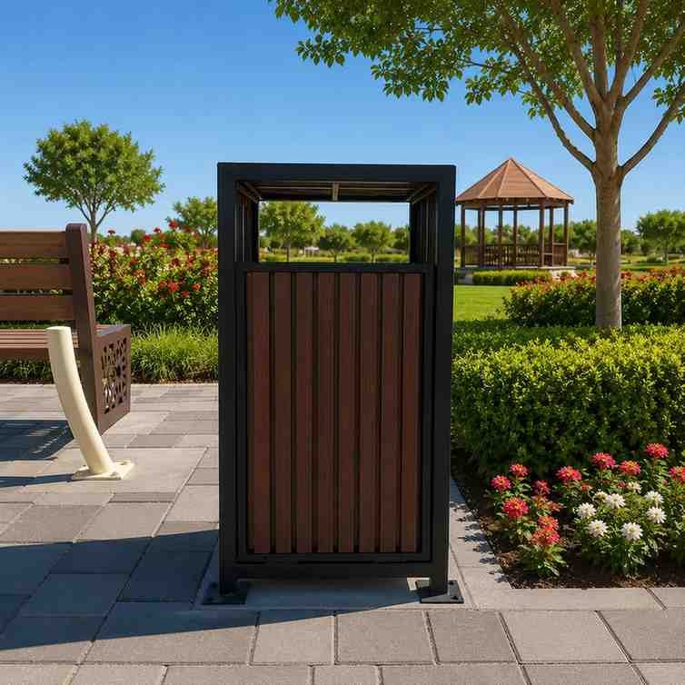 Outdoor Trash Bins