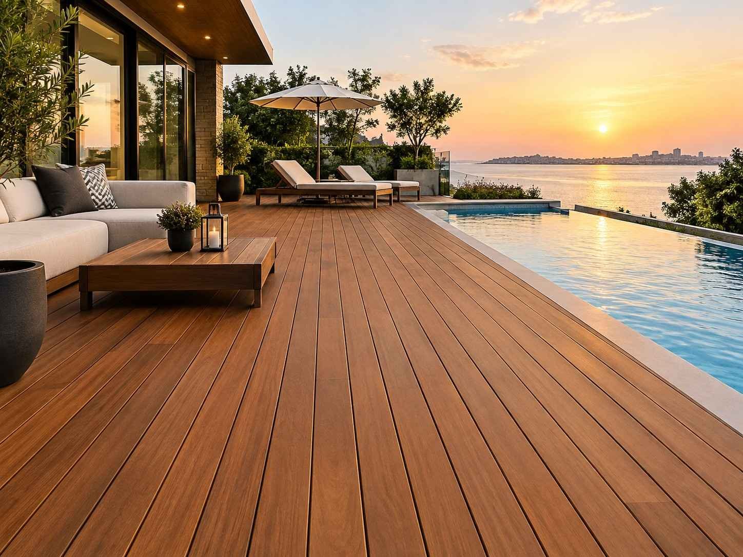 Thermo Iroko outdoor decking